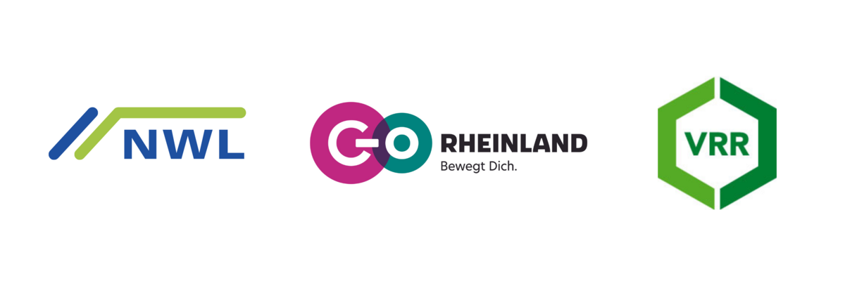 Logos von VRR, GoRheinland, NWL